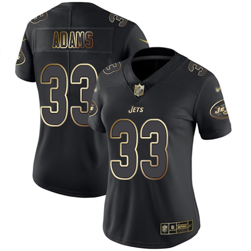 New York Jets Limited Black Gold Women Jamal Adams Jersey NFL Football 33 Vapor Untouchable